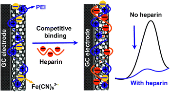 Graphical abstract: A facile voltammetric method for detection of heparin in plasma based on the polyethylenimine modified electrode