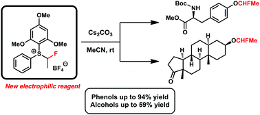 Graphical abstract: An electrophilic reagent for the synthesis of OCHFMe-containing molecules