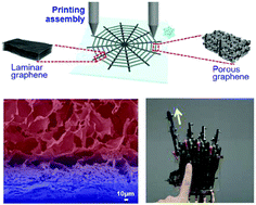 Graphical abstract: Spider-web inspired multi-resolution graphene tactile sensor