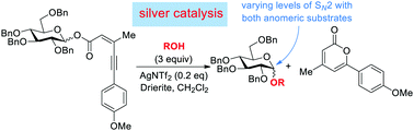 Graphical abstract: Silver-catalyzed stereoselective formation of glycosides using glycosyl ynenoates as donors