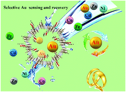 Graphical abstract: A covalent organic framework bearing thioether pendant arms for selective detection and recovery of Au from ultra-low concentration aqueous solution