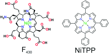 Graphical abstract: On-surface nickel porphyrin mimics the reactive center of an enzyme cofactor