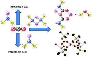 Graphical abstract: Diverse outcomes of CO2 fixation using alkali metal amides including formation of a heterobimetallic lithium–sodium carbamato-anhydride via lithium–sodium bis-hexamethyldisilazide