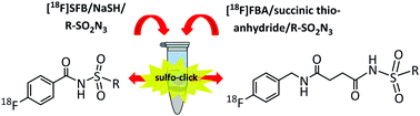 Graphical abstract: Sulfo-click chemistry with 18F-labeled thio acids
