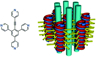 Graphical abstract: Molecular tectonics: from a rigid achiral organic tecton to 3D chiral Co and Fe coordination networks