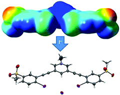 Graphical abstract: Methanesulfonyl-polarized halogen bonding enables strong halide recognition in an arylethynyl anion receptor
