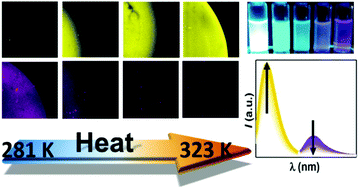 Graphical abstract: Ratiometric temperature sensing with fluorescent thermochromic switches