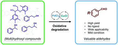 Graphical abstract: Stepwise degradation of hydroxyl compounds to aldehydes via successive C–C bond cleavage