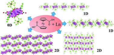 Graphical abstract: General strategy for lanthanide coordination polymers constructed from 1,1′-ferrocenedicarboxylic acid under hydrothermal conditions