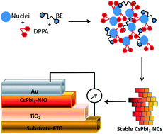 Graphical abstract: Effect of diphenylphosphinic acid on cesium lead iodide perovskite stability