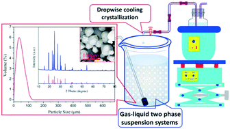 Graphical abstract: Dropwise cooling crystallization of ammonium perchlorate in gas–liquid two-phase suspension systems