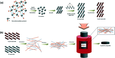 Graphical abstract: Fabrication of one-dimensional Cu2Te/Te nanorod composites and their enhanced thermoelectric properties