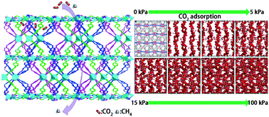Graphical abstract: Selective CO2 adsorption and theoretical simulation of a stable Co(ii)-based metal–organic framework with tunable crystal size