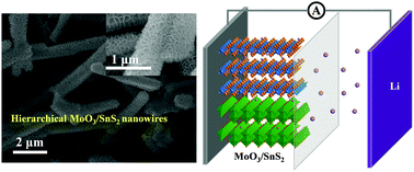 Graphical abstract: Hierarchical MoO3/SnS2 core–shell nanowires with enhanced electrochemical performance for lithium-ion batteries