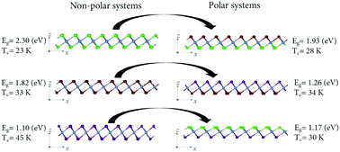 Graphical abstract: A 2D ferromagnetic semiconductor in monolayer Cr-trihalide and its Janus structures