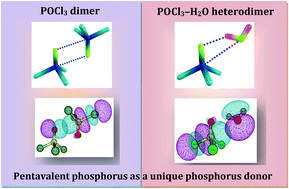 Graphical abstract: Pentavalent phosphorus as a unique phosphorus donor in POCl3 homodimer and POCl3–H2O heterodimer: matrix isolation infrared spectroscopic and computational studies