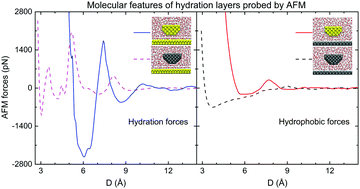 Graphical abstract: Molecular features of hydration layers probed by atomic force microscopy