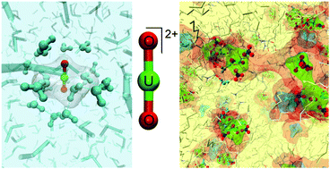 Graphical abstract: UO22+ structure in solvent extraction phases resolved at molecular and supramolecular scales: a combined molecular dynamics, EXAFS and SWAXS approach