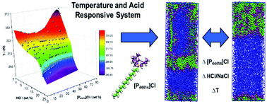 Graphical abstract: Mechanisms of phase separation in temperature-responsive acidic aqueous biphasic systems
