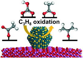 Graphical abstract: Catalytic oxidation of propane over palladium alloyed with gold: an assessment of the chemical and intermediate species