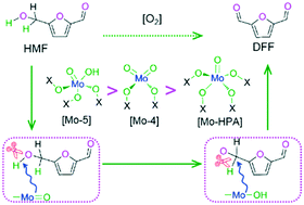 Graphical abstract: The design and catalytic performance of molybdenum active sites on an MCM-41 framework for the aerobic oxidation of 5-hydroxymethylfurfural to 2,5-diformylfuran
