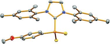 Graphical abstract: Homolytic cleavage of Lawesson's reagent: N-heterocyclic carbene complexes of ArPS2 (Ar = 4-CH3O-C6H4)