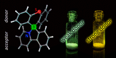 Graphical abstract: Boron-based donor-spiro-acceptor compounds exhibiting thermally activated delayed fluorescence (TADF)
