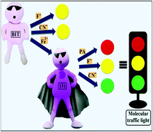 Graphical abstract: A benzimidazolyl terpyridine-Fe2+ system and its recognition driven molecular model of a traffic light