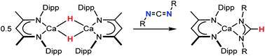 Graphical abstract: Calcium formamidinate derivatives by hydride insertion of carbodiimides