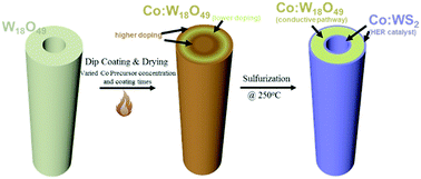 Graphical abstract: Rapid flame doping of Co to WS2 for efficient hydrogen evolution