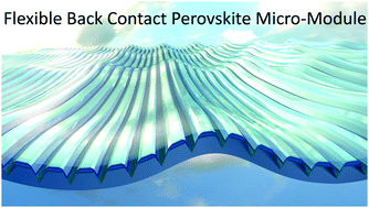 Graphical abstract: A flexible back-contact perovskite solar micro-module