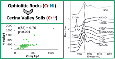 Graphical abstract: Evidence for the natural origins of anomalously high chromium levels in soils of the Cecina Valley (Italy)