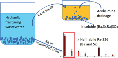 Graphical abstract: Radium in hydraulic fracturing wastewater: distribution in suspended solids and implications to its treatment by sulfate co-precipitation