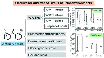 Graphical abstract: Occurrence and fate of benzophenone-type UV filters in aquatic environments: a review