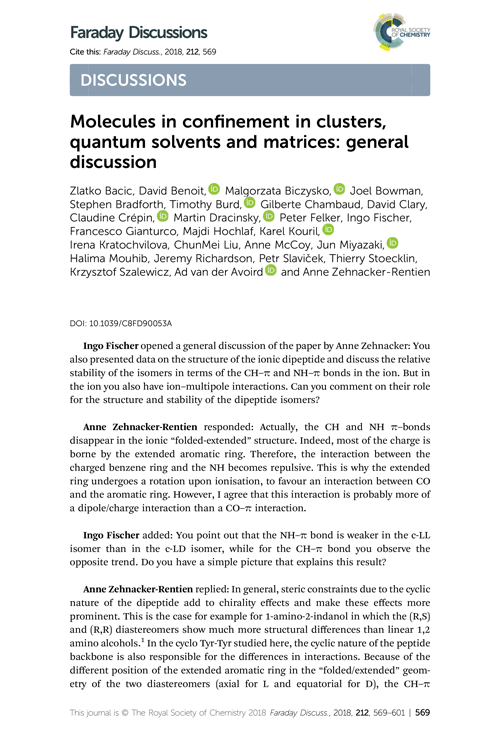 Molecules in confinement in clusters, quantum solvents and matrices: general discussion