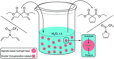 Graphical abstract: Metathesis in water conducted by tailor-made encapsulated Grubbs’ catalyst