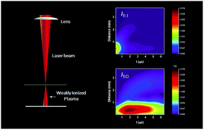 Graphical abstract: Spatial and temporal distribution of metal atoms and their diatomic oxide molecules in femtosecond laser-induced plasmas
