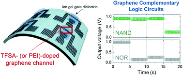 Graphical abstract: Flexible and transparent graphene complementary logic gates
