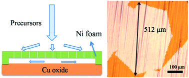Graphical abstract: Growth of graphene with large single-crystal domains by Ni foam-assisted structure and its high-gain field-effect transistors