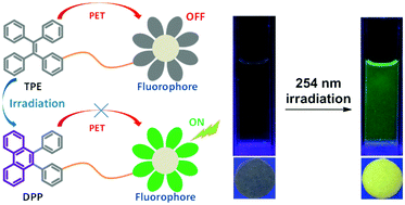 Graphical abstract: Photoactivatable fluorescence enhanced behaviour of benzo[c][1,2,5]oxadiazole-dressing tetraphenylethene