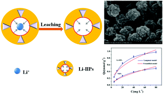 Graphical abstract: Synthesis of cauliflower-like ion imprinted polymers for selective adsorption and separation of lithium ion