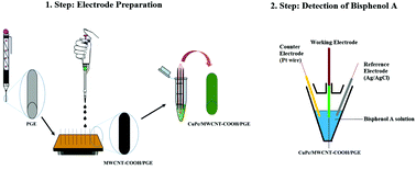 Graphical abstract: A novel copper(ıı) phthalocyanine-modified multiwalled carbon nanotube-based electrode for sensitive electrochemical detection of bisphenol A