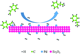 Graphical abstract: Erbium oxide as a novel support for palladium nanocatalysts with strong metal–support interactions: remarkable catalytic performance in hydrogenation reactions