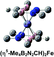 Graphical abstract: Higher spin states in some low-energy bis(tetramethyl-1,2-diaza-3,5-diborolyl) sandwich compounds of the first row transition metals: boraza analogues of the metallocenes
