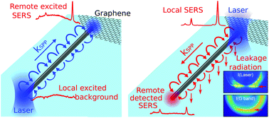 Graphical abstract: Remote excitation and detection of surface-enhanced Raman scattering from graphene