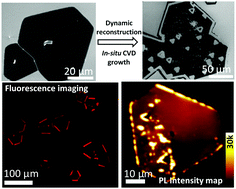 Graphical abstract: Scalable faceted voids with luminescent enhanced edges in WS2 monolayers
