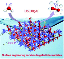 Graphical abstract: Boosting water oxidation electrocatalysts with surface engineered amorphous cobalt hydroxide nanoflakes