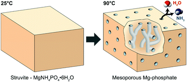 Graphical abstract: A template-free and low temperature method for the synthesis of mesoporous magnesium phosphate with uniform pore structure and high surface area