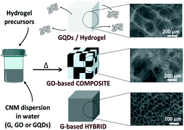 Graphical abstract: Graphene hybrid materials? The role of graphene materials in the final structure of hydrogels