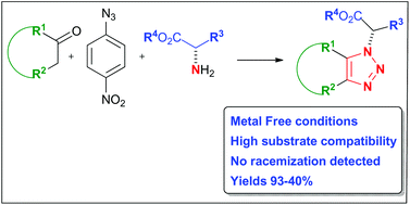 Graphical abstract: Straightforward synthesis of enantiomerically pure 1,2,3-triazoles derived from amino esters